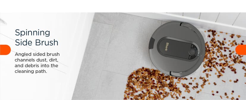 Shark AV911S EZ Robot Vacuum with Self-Empty Base, Bagless, Row-by-Row Cleaning, Perfect for Pet Hair, Compatible with Alexa, Wi-Fi, Gray, 30 Day Capacity