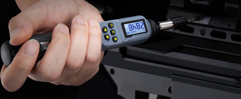 GROWNEER Digital Torque Screwdriver, 2.66-53.1 In-lbs/0.3-6 Nm, 1/4'' Drive Inch Pound Torque Screwdriver Electrician with Buzzer & LED Indicator, 27 In 1 Torque Wrench Screwdriver Set