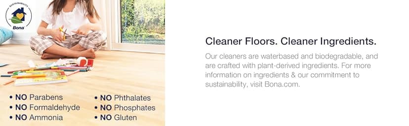 Bona Hardwood Floor Cleaner Refill - 64 fl oz - Unscented - Refill for Bona Spray Mops and Spray Bottles - Residue-Free Floor Cleaning Solution for Hardwood Floors