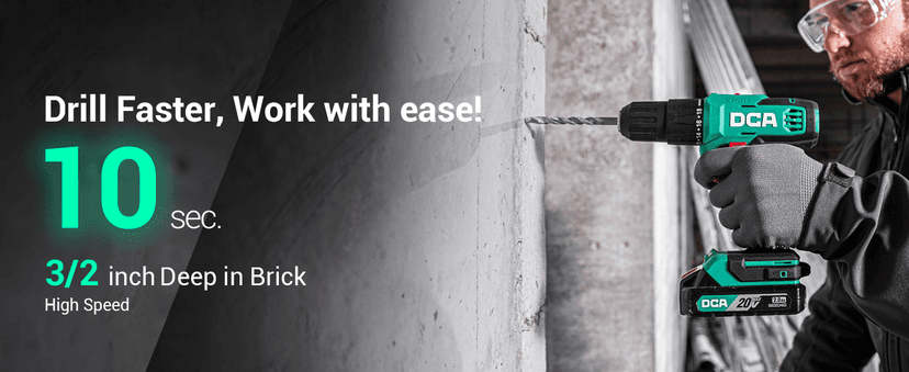 20V Cordless Hammer Drill Set, 354 In-lbs Torque, 1/2" Keyless Chuck, 22500 IPM, 2 Variable Speeds, 18+1+1 Position, Power Impact drill with 14 Drill/Driver Bits for Brick, Metal, Wood ADJZ2035i13