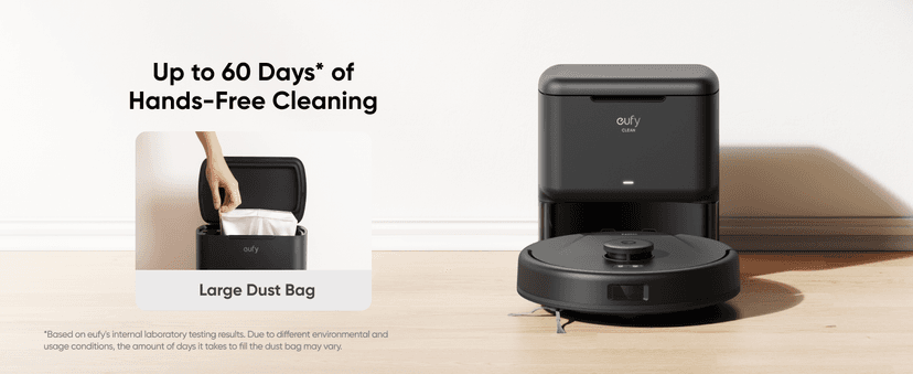 eufy Clean L50 SES with 60 Day Self-Empty Station, Multi-Floor Cleaning, Customizable Mapping,Up to 60 Days Hands-Free Cleaning
