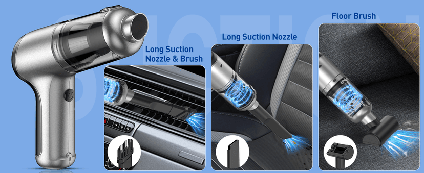 AHNR Handheld Car Vacuum Cleaner Cordless with Brushless Motor, 20000PA High Power Vacuum Cleaner & Air Duster, 3 in 1 Keyboard Portable Mini Hand Held Vacuums Cleaner for Car Home