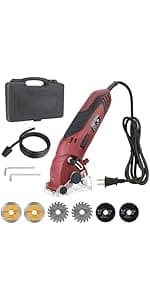 Cordless Reciprocating Saw | 21V 2000mAh * 2 Batteries, 3000RPM, 28mm Stroke Length, 4 Blades | Electric Power Reciprocating Saw for Wood/Metal/PVC Cutting