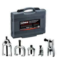 ARES 70606-1/2-Inch Manual Reversible Impact Driver - Flathead 5/16 & 3/8 and Phillips #2 & #3 Bits for Most Common Applications - Disengage Brake Caliper Screws, Rusted Fasteners or Frozen Bolts