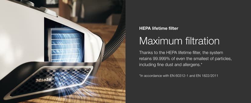 Miele Blizzard CX1 Cat & Dog Bagless Canister Vacuum, Lotus White - Pet Hair, Portable