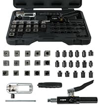 ARES 70606-1/2-Inch Manual Reversible Impact Driver - Flathead 5/16 & 3/8 and Phillips #2 & #3 Bits for Most Common Applications - Disengage Brake Caliper Screws, Rusted Fasteners or Frozen Bolts