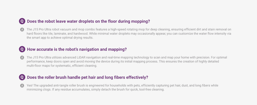 Eureka J15 Pro Ultra Robot Vacuum and Mop with Self Emptying Base, 16,200 Pa Suction, Flex-Arm Design Mop, Auto Mop Hot Water Washing & Hot Air Drying, Anti-Tangle, AI Obstacle Avoidance, Black