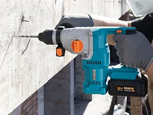 Berserker 20V Cordless 1-1/8" Rotary Hammer Drill SDS-Plus Brushless Motor with Safety Clutch, 4.0Ah Lithium-Ion Battery Powered, 3.0A Fast Charger, 4 Modes Variable Speed Rotomartillo for Concrete