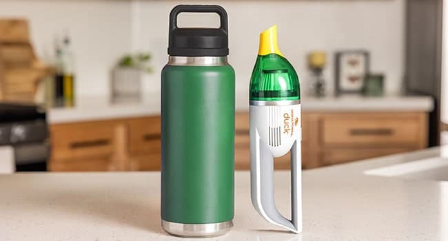 Duck Compact Cordless Vacuum by Horsepower, Ultra-Powerful, Strong Suction, AS-SEEN-ON-TV, Easy To Store, Rechargeable. Home, Auto, Pet Hair, Fits In Tiny Crevices, Includes Hose, Crevice Tool & Brush