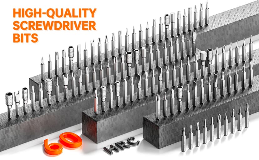 Electric Screwdriver Set, Precision Screwdriver Set, Magnetic Drill Bit, Magnetic Storage, Mini Precision Electric Screwdriver Repair Kit for PC RC Electronics