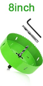 Hole Saw Set, 22PCS Hole Saw Kit with 3/4" to 5" (19mm-127mm) 13Pcs Saw Blades, Mandrels, Installation Plate, Drill Bits, Hex Key with Storage Box, Ideal for Soft Wood, Plywood, Drywall, PVC