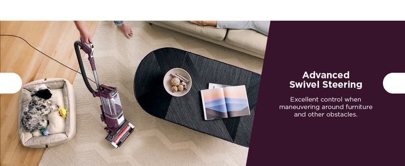 Shark LA702 Rotator Pet Lift-Away ADV Upright Vacuum with DuoClean PowerFins HairPro & Odor Neutralizer Technology, Wine Purple