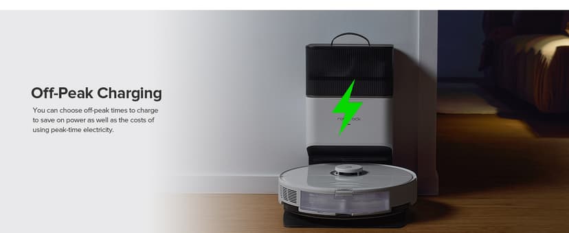 roborock S8+ Robot Vacuum, Sonic Mop with Self-Empty Dock, Stores up to 60-Days of Dust, Auto Lifting Mop, Ultrasonic Carpet Detection, 6000Pa Suction, White