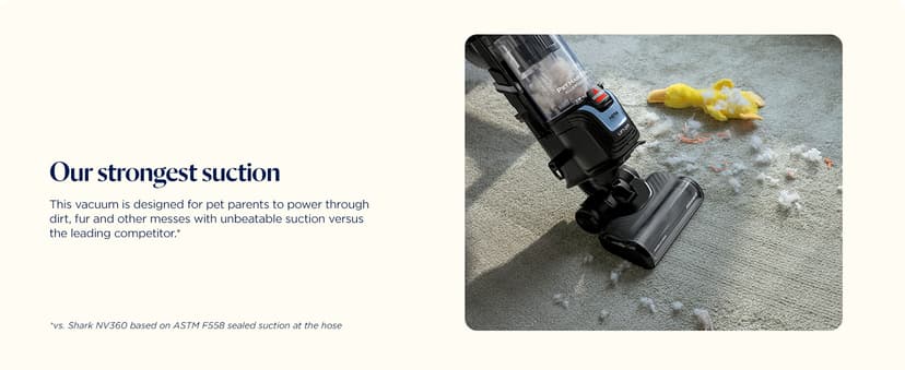 Bissell Pet Hair Eraser Allergen Lift-Off with Powerful Suction, HEPA, Tangle-Free Brush Roll, 39883