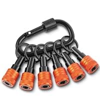 Drill Bit Extension 2/4/6/12’’, Magnetic Bit Holder 4 Pcs, Drill Extension Bit Holder 1/4’’ Hex, Bit Holder for Impact Driver CR-V Steel Quick Release for Screwdriver Bit Nut Drill Socket by XIOGZAXI