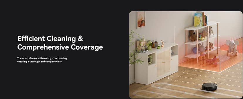 Robot Vacuum and Mop Combo, LiDAR Navigation with Ultra Slim Design, Smart Mapping Robotic Vacuum Cleaner, 9000Pa Suction, Customizable Cleaning for Pet Hair, Carpets, and Hard Floors