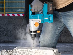 Berserker 20V Cordless 1-1/8" Rotary Hammer Drill SDS-Plus Brushless Motor with Safety Clutch, 4.0Ah Lithium-Ion Battery Powered, 3.0A Fast Charger, 4 Modes Variable Speed Rotomartillo for Concrete