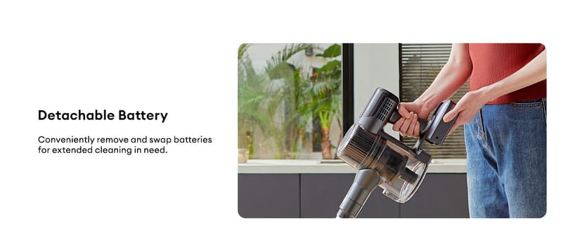 Ultenic Cordless Vacuum Cleaner, 500W 45Kpa Stick Vacuum with Car Dashboard Screen, Tangle-Free Brush for Pet Hair, Max 45mins Runtime, LED Display Tools for Hard Floor, Carpet, Car Cleaning, U12