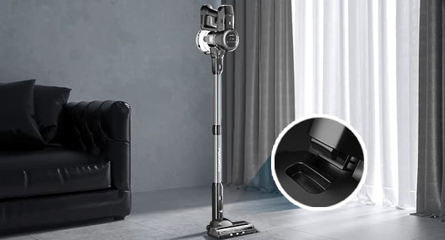 FABULETTA Cordless Vacuum Cleaner, 35Kpa Vacuum Cleaners for Home, Max 50 Mins Runtime, Self-Standing Design, 5-Layer Filtration System, Anti-Tangle Brush, LED Display, Lightweight