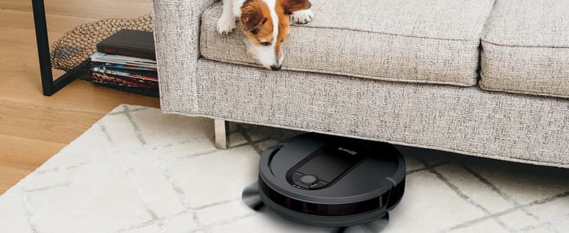 Shark RV912S EZ Robot Vacuum with Self-Empty Base, Bagless, Row-by-Row Cleaning, Perfect for Pet Hair, Compatible with Alexa, Wi-Fi, Dark Gray