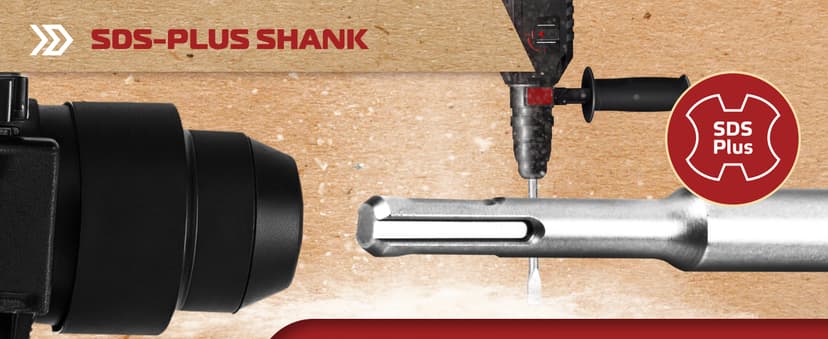 SDS Plus Chisel Set for Rotary Hammer Drills, 6 PCS SDS Chisel Set Includes Point, Flat, Scaling, Groove, Scraping, Tile, Hammer Drill Bits for Brick, Concrete, Block, Masonry