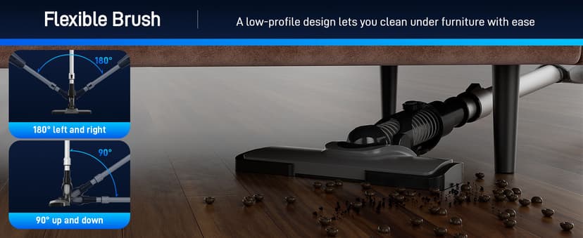 Cordless Vacuum Cleaner - Vacuum Cleaners for Home, Lightweight High Power Stick Vac for Pet Hair Carpet Hardwood Floor, Handheld Portable Wireless Rechargeable Battery Household Car Vac