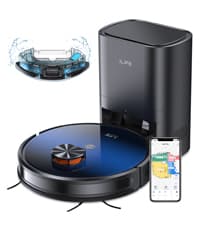ILIFE V5s Plus Robot Vacuum and Mop Combo, Works with 2.4G WiFi, Alexa/App/Remote Control, Automatic Self-Charging Robotic Vacuum Cleaner, for Pet Hair, Hard Floor, Low Carpet (V5s Pro Upgraded)