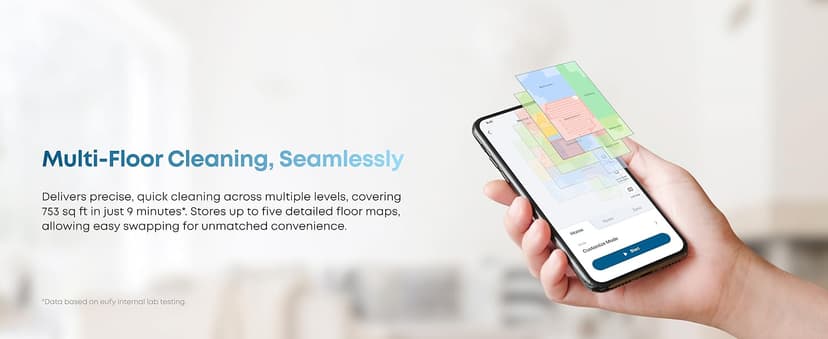 eufy Robot Vacuum 3-in-1 E20,with Versatile Stick and Handheld Vacuum Cleaner Combo,Self Emptying Up to 75 Days,Max 30,000Pa,Smart Obstacle Avoidance,Pro-Detangle,Perfect for Carpet,Crevices,Stairs