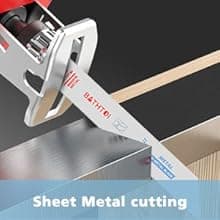 25 Pack 6 Inch 18 Tpi Reciprocating Saw Blades for Sheet Metal, Pipes, Nails Cutting, Profiles Cutting, Bi-Metal Sawzall Blades with 8% Cobalt for Longer Life and Faster Cutting Speed