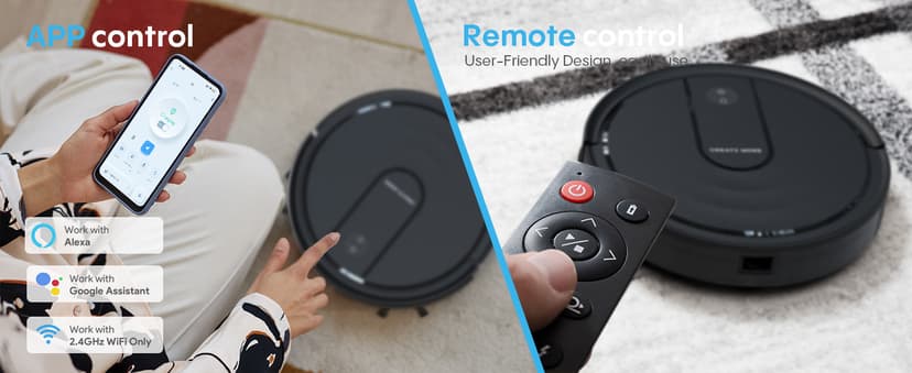 Bagotte Robot Vacuum and Mop Combo, 5000Pa Mopping Robot Vacuum Cleaner with Schedule, 4 in 1 Robotic Vacuum Cleaner,Ultra Slim,Self-Charging,Wi-Fi/Voice/App, Perfect for Pet, Hard Floors, Carpet