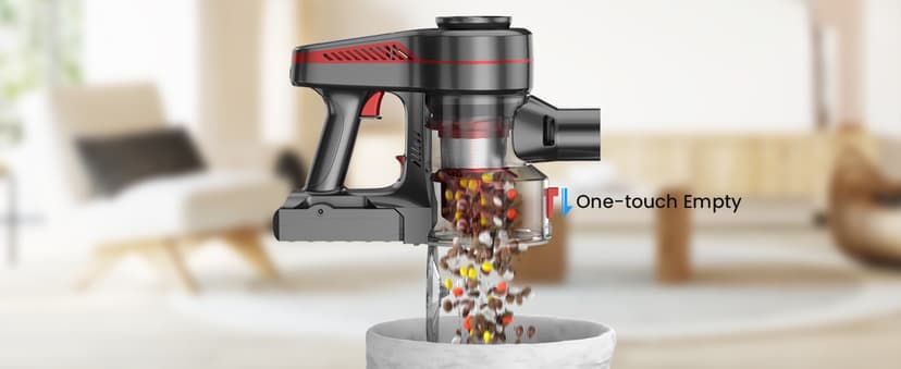 Cordless Vacuum Cleaner, Stick Vacuum with Powerful Suction, 45Mins Runtime Vacuum Cleaners for Home, Anti-tangle and 1.5L Dust Cup, 6 in 1 Lightweight Vacuum for Hardwood Floor Carpet Pet Hair