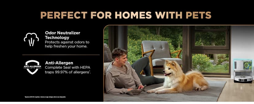 Shark Robot Vacuum & Mop Combo, PowerDetect NeverTouch Pro, Self-Emptying, Self-Refill with Self-Clean Pad Wash & Dry, 60-Day Debris Capacity, 30-Day Refill Tank, 5 PowerDetect Technologies, AV2800ZE