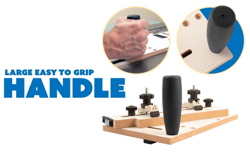 Mini Taper Jig For Table Saw, Adjustable Precision Straight Line Tapering Jig with Blade Safe Hold Downs, Fast Straight Taper Wood Cutting for Small Parts