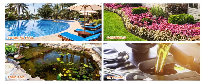 Portable Self Priming Water Drill Pump Attachment,Self Priming Pump Attachment for Drills with Suction and Discharge Hose for Water Oil Fluid Transfer