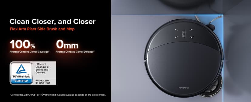 roborock Saros 10R Robot Vacuum and Mop, Powerful Suction, Zero-Tangling, 3.14’’ Ultra Slim, FlexiArm Riser Technology for Carpet & Floor, Corner & Edge Cleaning, Self-Emptying, Hot Air Drying, Black