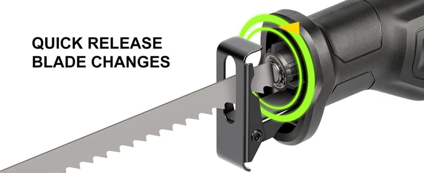 GALAX PRO 120V Reciprocating Saw, 6.0 Amp Variable Speed Corded Reciprocating Saw with1-1/8" Stroke Length, 2800RPM and 6" Max for Wood, Metal, PVC Pipe Cutting