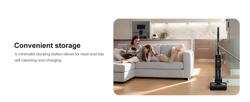 Tineco Floor ONE S7 FlashDry Smart Cordless Wet Dry Vacuum Cleaner, Long Runtime, Great for Sticky Messes, Self-Cleaning, 158℉Hot Air FlashDrying, Dual-Sided Edge Cleaning, Extended Battery Lifespan