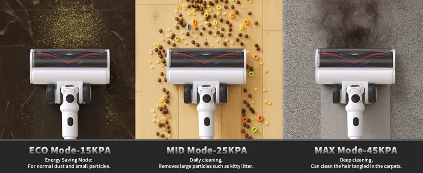 Cordless Vacuum Cleaner, 2 Batteries 110 Mins Runtime Vacuum Cleaners for Home, 550W 45KPA 15-in-1 Stick Vacuum with Charging Dock, Handheld Vacuum Cordless for Pet Hair Carpet Hardwood Floor