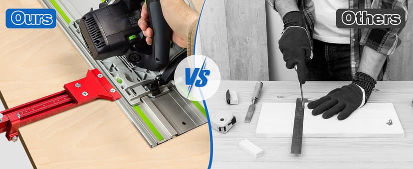 Parallel Guide Rail System, Aluminum Alloy Rail System Circular Saw Track Set, Circular Saw Track Guide, Fixed Guide Rail Bracket Auxiliary Tools for Electric Circular Saw