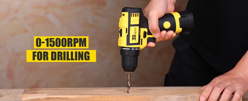 BOSI TOOLS Brushless Cordless Drill Set 16.8V Power Drill Driver Kit with 2 2000mAh Batteries and Charger 3/8-Inch Keyless Chuck 2 Speed 20+1 Position Torque Setting 27pcs Drill Screwdriver Bits