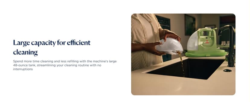 BISSELL Little Green Multi-Purpose Portable Carpet and Upholstery Cleaner, Car and Auto Detailer, with Exclusive Specialty Tools, Green, 1400B