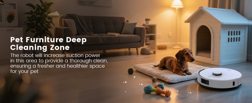 AIRROBO T30+ Robot Vacuum and Mop, 60-Day Self-Emptying, Proactive Intelligence Obstacle Avoidance, Carpet Detection, Tangle-Free Brush, 6000PA Suction, LDS Mapping, APP & Voice Control