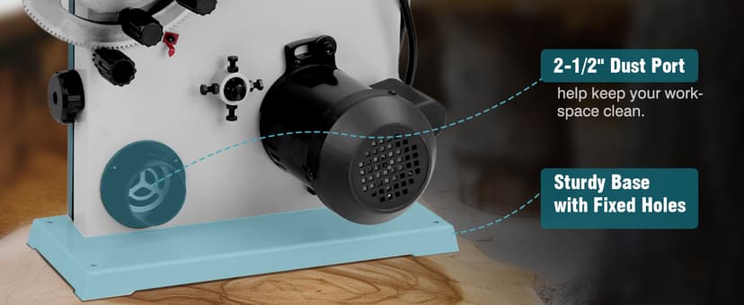 3Amp 9 Inch Benchtop Band Saw, 2-Speed(1700/2500FPM)with 360° Work Light, Miter Gauge & Rip fence, Steel Base, Band Saws for Woodworking