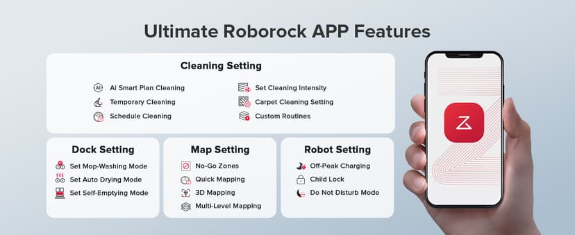 roborock Qrevo Series Robot Vacuum and Mop, 8000Pa Suction, Upgraded from Qrevo S, Anti-Tangle Brush, Smart Obstacle Avoidance, Auto Mop Washing, All-in-One Dock, 200RPM Spinning Mops, White(QV 35A)