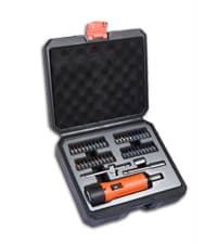 KNINE OUTDOORS Torque Screwdriver Wrench Driver Set 10-70 Inch Pounds lbs for Maintenance with T-bar Handle, 40 Hex Bits, 1/4" Socket, Shaft Extension, For Tools, Bike Repairing and Mounting (Orange)