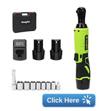 Yougfin Cordless Impact Wrench 1/2 inch for Lug Nuts, 20V Brushless Power Impact Gun Kit 400N.M, 4.0 Ah Battery Powered Impact Driver Heavy Duty, Electric Impact Wrench for Car Home