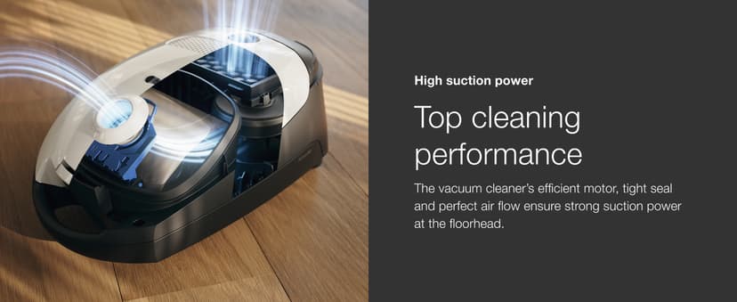 Miele Classic C1 Pure Suction Bagged Canister Vacuum, Graphite Grey - Portable, Household