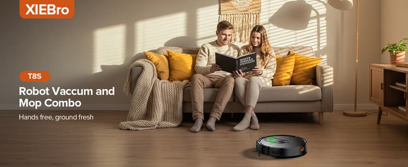 Robot Vacuum and Mop Combo, 2 in 1 Vacuuming & Mopping Robot with Schedule, App/Bluetooth/Voice, 3200Pa Max Suction, Self-Charging Robot Vacuum Cleaner, Slim, Ideal for Pet Hair, Hard Floor, Carpet