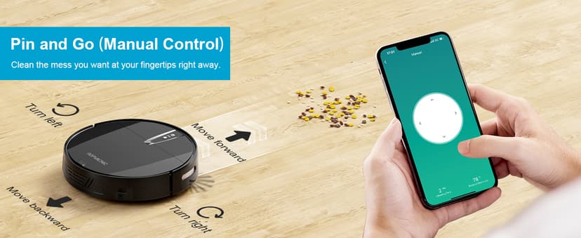 Robot Vacuum Cleaner with 3000Pa Cyclone Suction, APP/Voice/Remote Control, Automatic Self-Charging Robotic Vacuum, Scheduled Cleaning, Ideal for Pet Hair, Hard Floor, Low Carpet