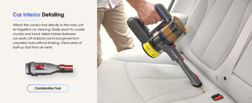 UNINELL HOME Cordless Vacuum Cleaner,45000Pa/450W Vacuum Cleaners for Home with 60Mins Runtime,Lightweight Anti-Tangle Stick Vacuum,Wall-Mount Charging,Vacuum Cordless with Attachments for Pet Hair